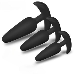 Soft Silicone Size Anal Plug Anal Plug Butt Removable Stimulator Sex Toys Dults Anal Toys Butt Plug Prostate Massager Dildo