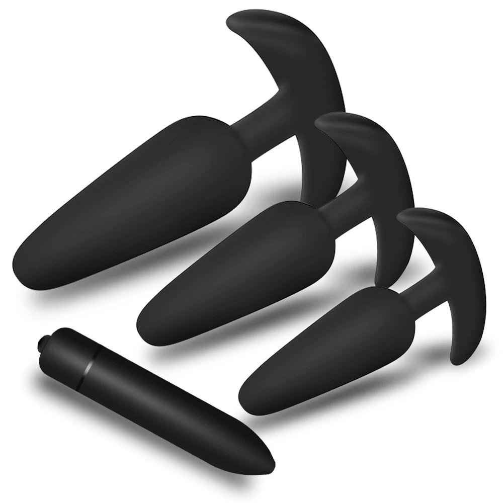 Soft Silicone Size Anal Plug Anal Plug Butt Removable Stimulator Sex Toys Dults Anal Toys Butt Plug Prostate Massager Dildo