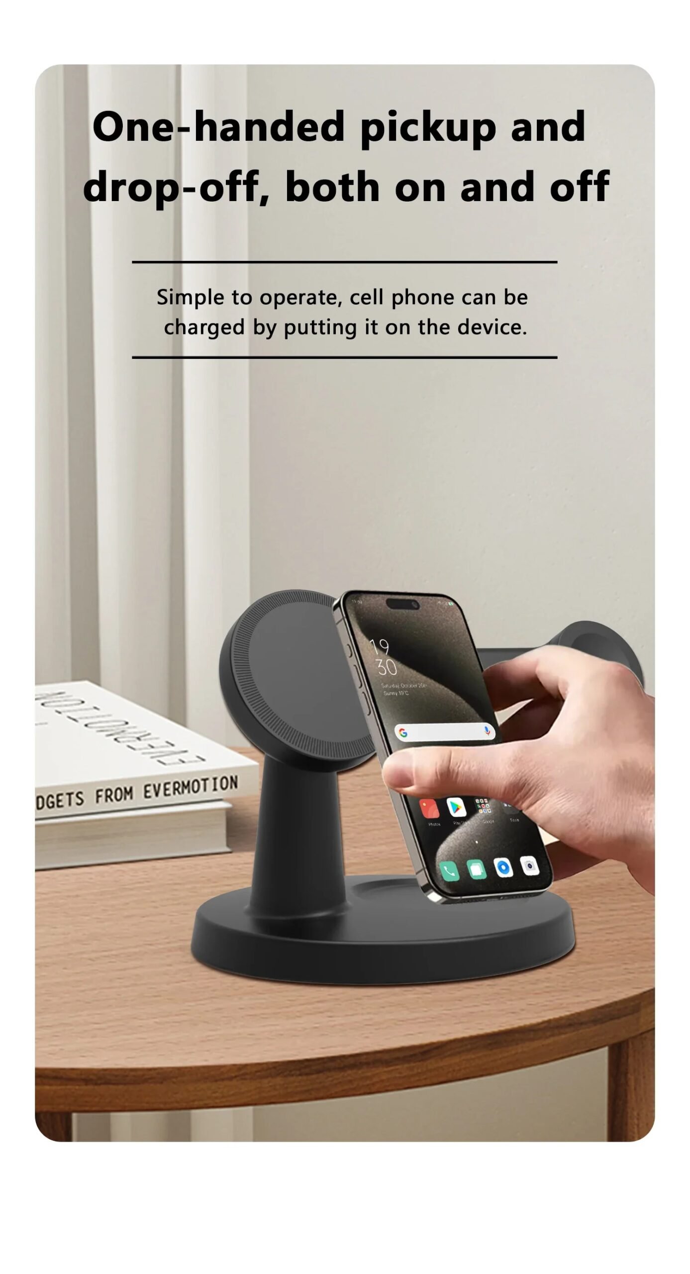 3 In 1 Magnetic Wireless Charger Stand For Magsafe iPhone 16 15 14 13 Pro Max Apple Watch 9 8 AirPods Pro Fast Charging Station