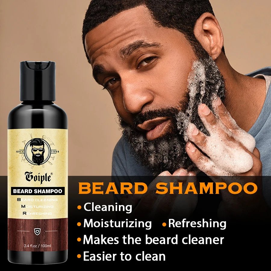 GOIPLE Beard Growth Care Kit Moustache Shampoo Conditioning Oil Deep Clean Wash Moisturizing Whiskers Balm Smoothing Products GOIPLE Beard Growth Care Kit Moustache Shampoo Conditioning Oil Deep Clean Wash Moisturizing Whiskers Balm Smoothing Products
