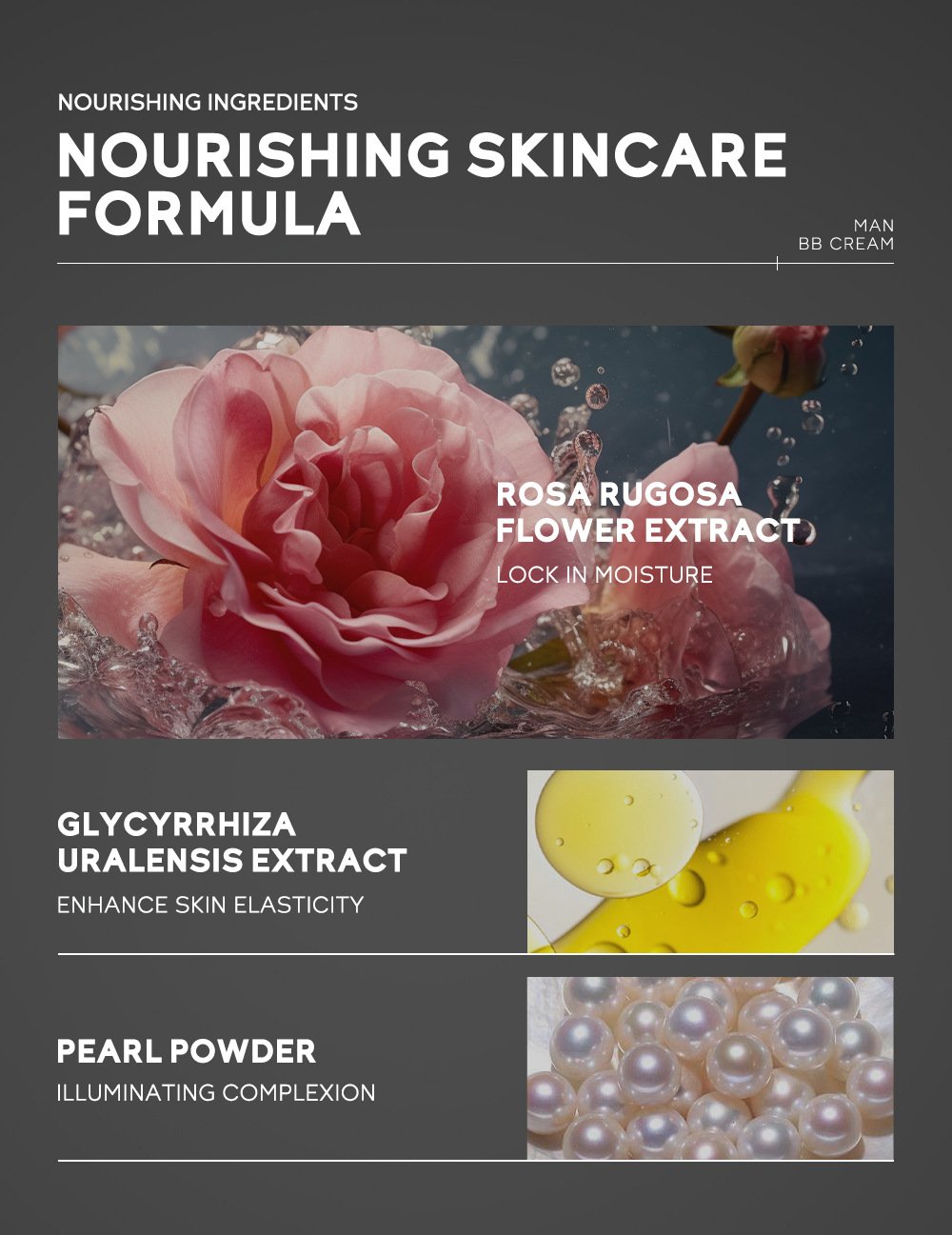 Men's BB Cream-Full Coverage Long-Lasting Waterproof Men's Concealer Natural Color Suitable for Gifts for Men's Christmas Gifts