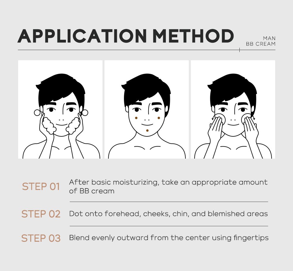 Men's BB Cream-Full Coverage Long-Lasting Waterproof Men's Concealer Natural Color Suitable for Gifts for Men's Christmas Gifts