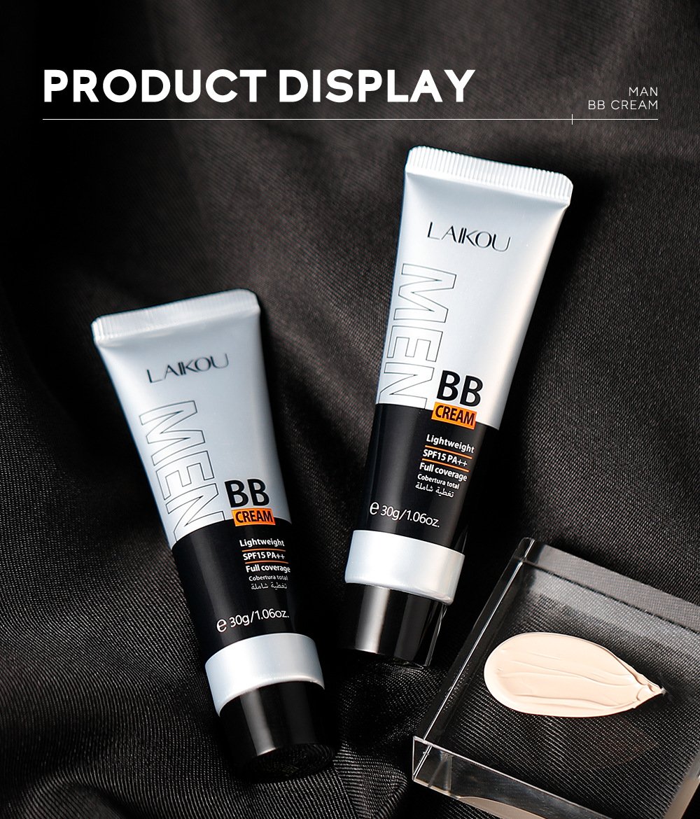 Men's BB Cream-Full Coverage Long-Lasting Waterproof Men's Concealer Natural Color Suitable for Gifts for Men's Christmas Gifts