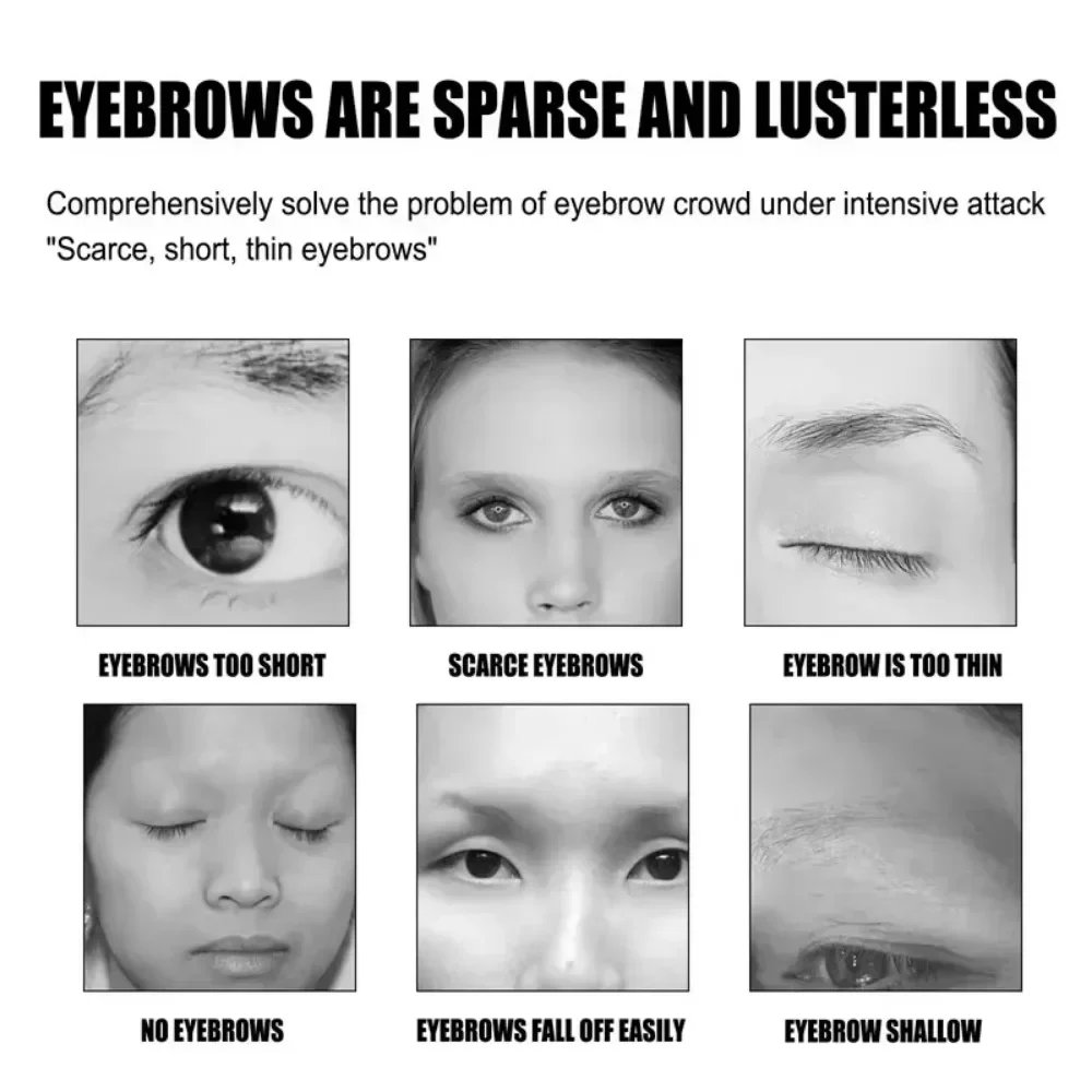 Eyebrow Growth Serum Eyelash Hair Growth Anti Hairs Loss Product Prevent Baldness Fuller Thicker Lengthening Eyebrow Makeup 30ml - Image 5