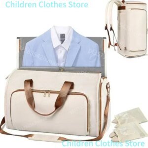 2025 New Fashion Travel Suit Bag Convertible Clothing Bag Wear-resistant Folding Storage Hanging Bag Can Be Crossbody Backpack