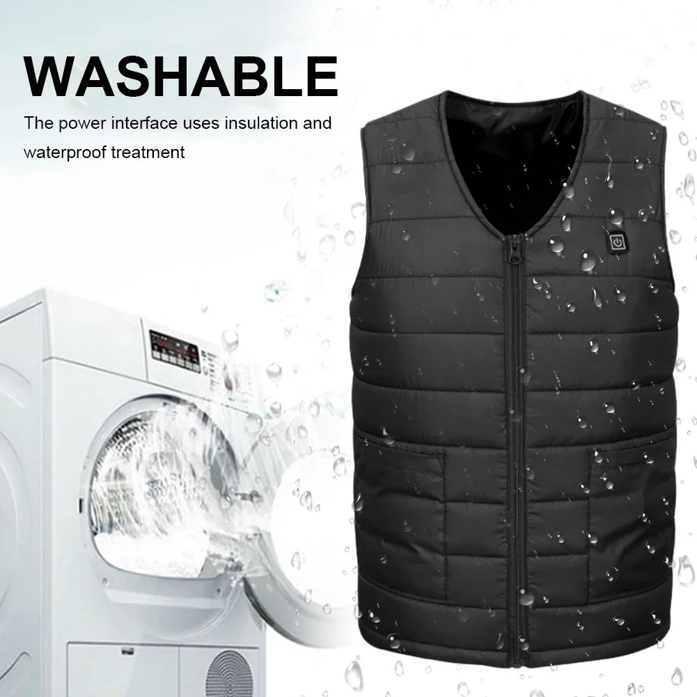 Chaleco calefactable inteligente USB recargable unisex | Ropa térmica invie - Imagen 2
