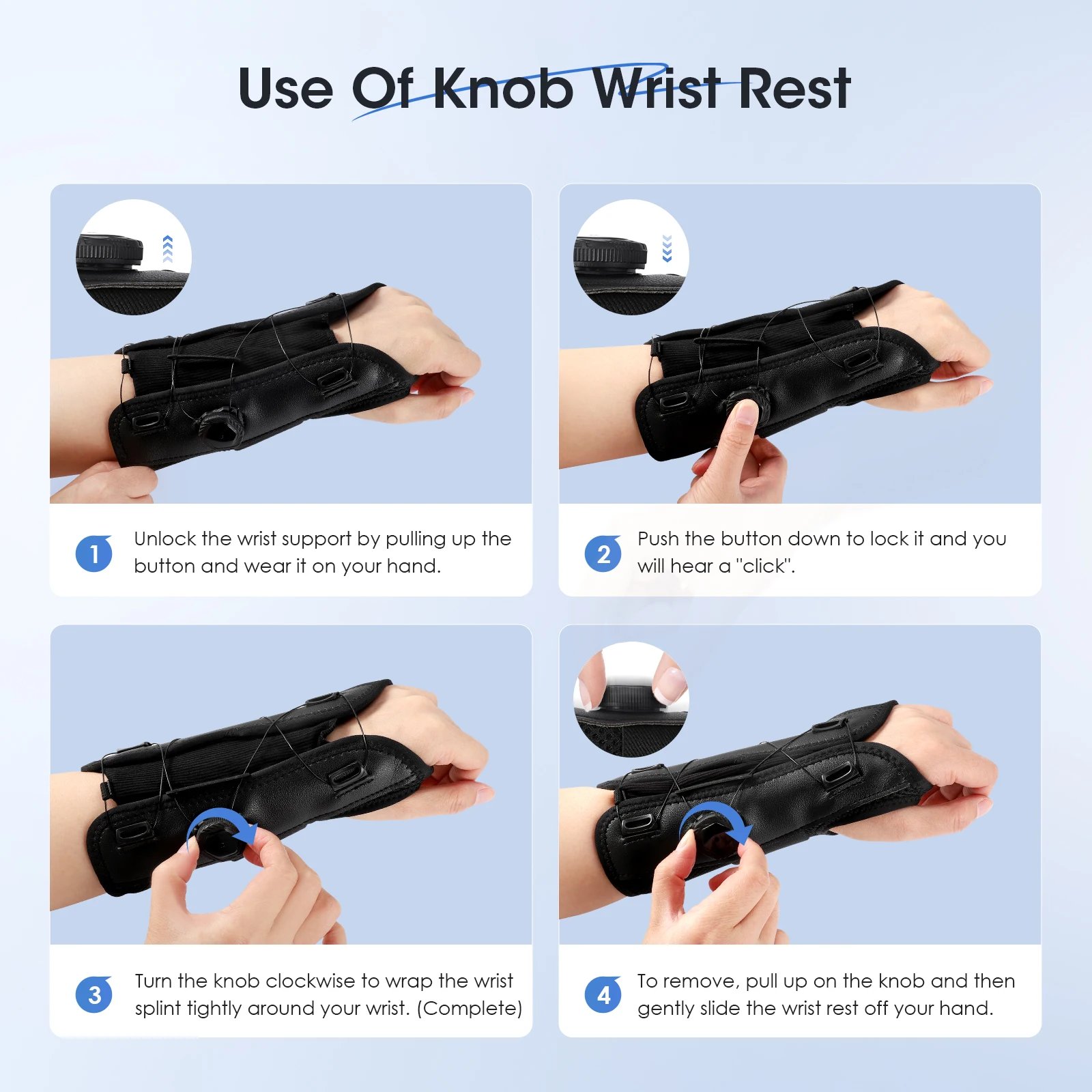 Wrist Brace Support with Metal Splint Carpal Tunnel Wrist Bandages Adjustab - Imagen 6