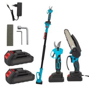 2.5cm Brushless Telescoping Pole Electric Pruning shear 3IN1 Cordless High Branch Garden Power Tool For Makita 18V Battery