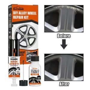 Wheel Repair Adhesive Kit Effective Alloy Wheel Repair Kit Silver Wheel Paint Fix Curb And Paint Rim Surface