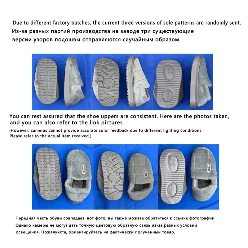 Men's slippers Winter Solid Color Wrap Heels Plush Slippers Non-slip Warm Women Men Home Casual Cotton Shoes Big Size 50 51 - Image 6