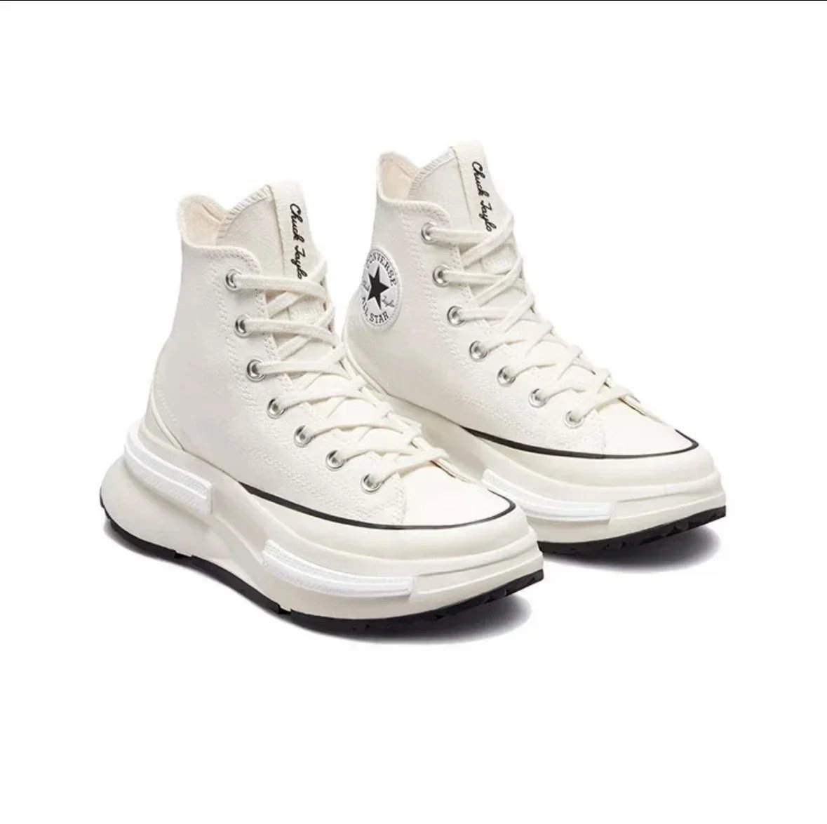 2025 Converse Run Star Legacy CX Men and Women Skateboarding Shoes High-top Outdoor Lightweight Vintage Sneaker White