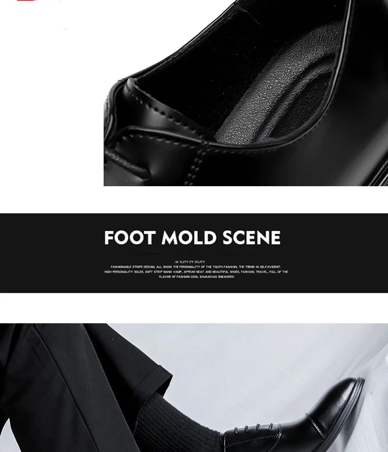 Dress Shoes for Men Black Wedding Party Office Business Shoes Luxury Office Business Wedding Formal Lace-Up Oxford