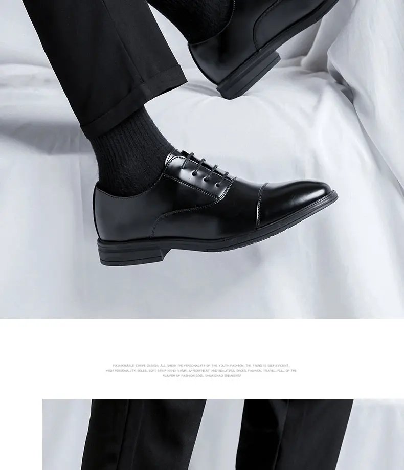 Dress Shoes for Men Black Wedding Party Office Business Shoes Luxury Office Business Wedding Formal Lace-Up Oxford
