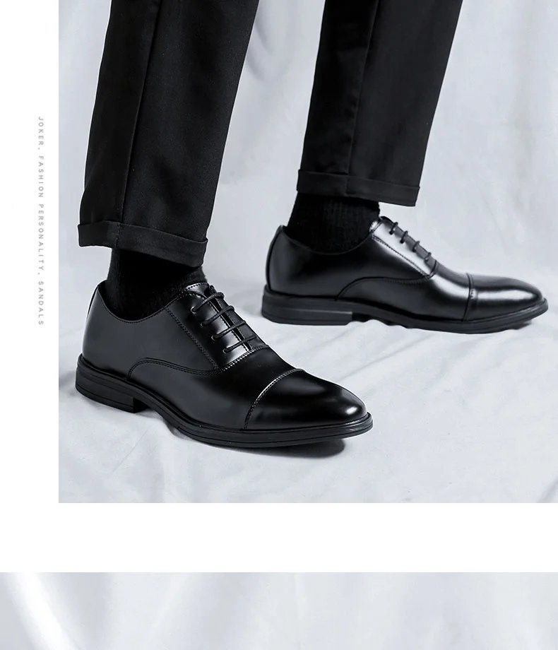 Dress Shoes for Men Black Wedding Party Office Business Shoes Luxury Office Business Wedding Formal Lace-Up Oxford