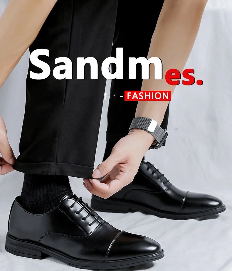 Dress Shoes for Men Black Wedding Party Office Business Shoes Luxury Office Business Wedding Formal Lace-Up Oxford