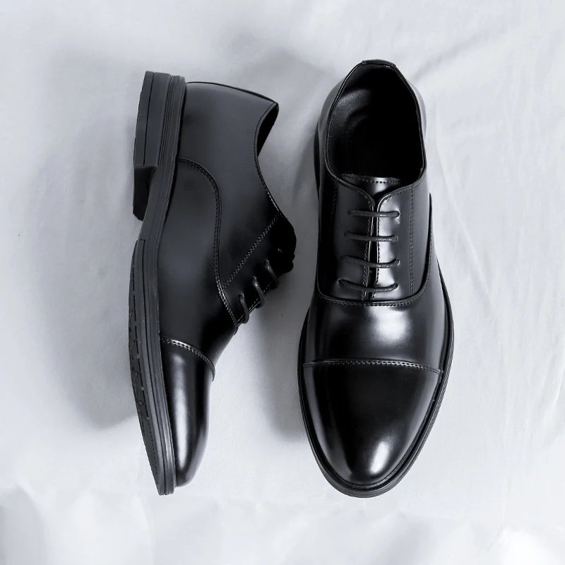 Dress Shoes for Men Black Wedding Party Office Business Shoes Luxury Office Business Wedding Formal Lace-Up Oxford