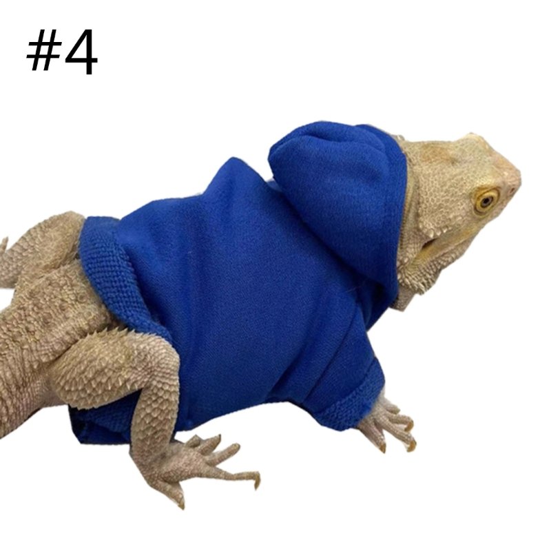 Bearded Dragon Clothes Costume Accessories Apparel Clothing Hand-made Warm Coat Hoodies Jackets for Small Animal Geckos
