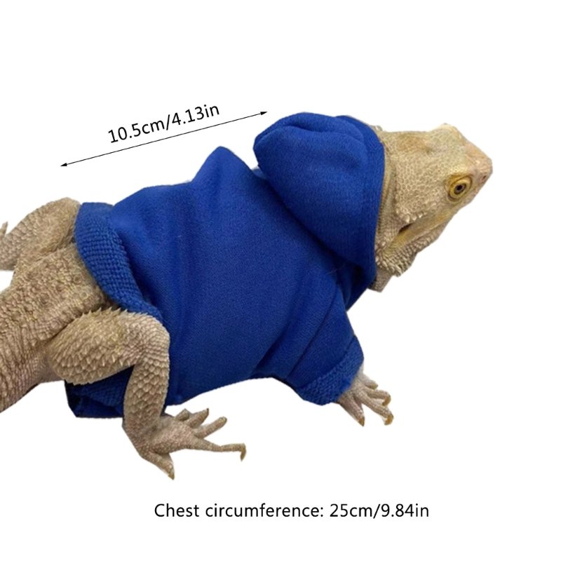 Bearded Dragon Clothes Costume Accessories Apparel Clothing Hand-made Warm Coat Hoodies Jackets for Small Animal Geckos