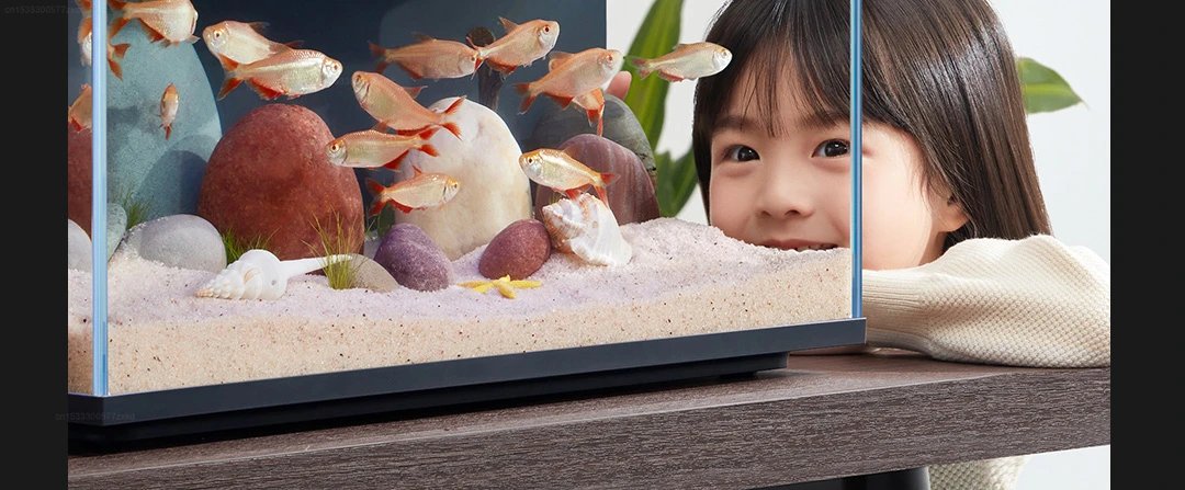 Mijia Smart Fish Tank MYG100 Work with Mijia APP Mobile Controlled Remote Feeding Smart Lighting System Light Aquarium