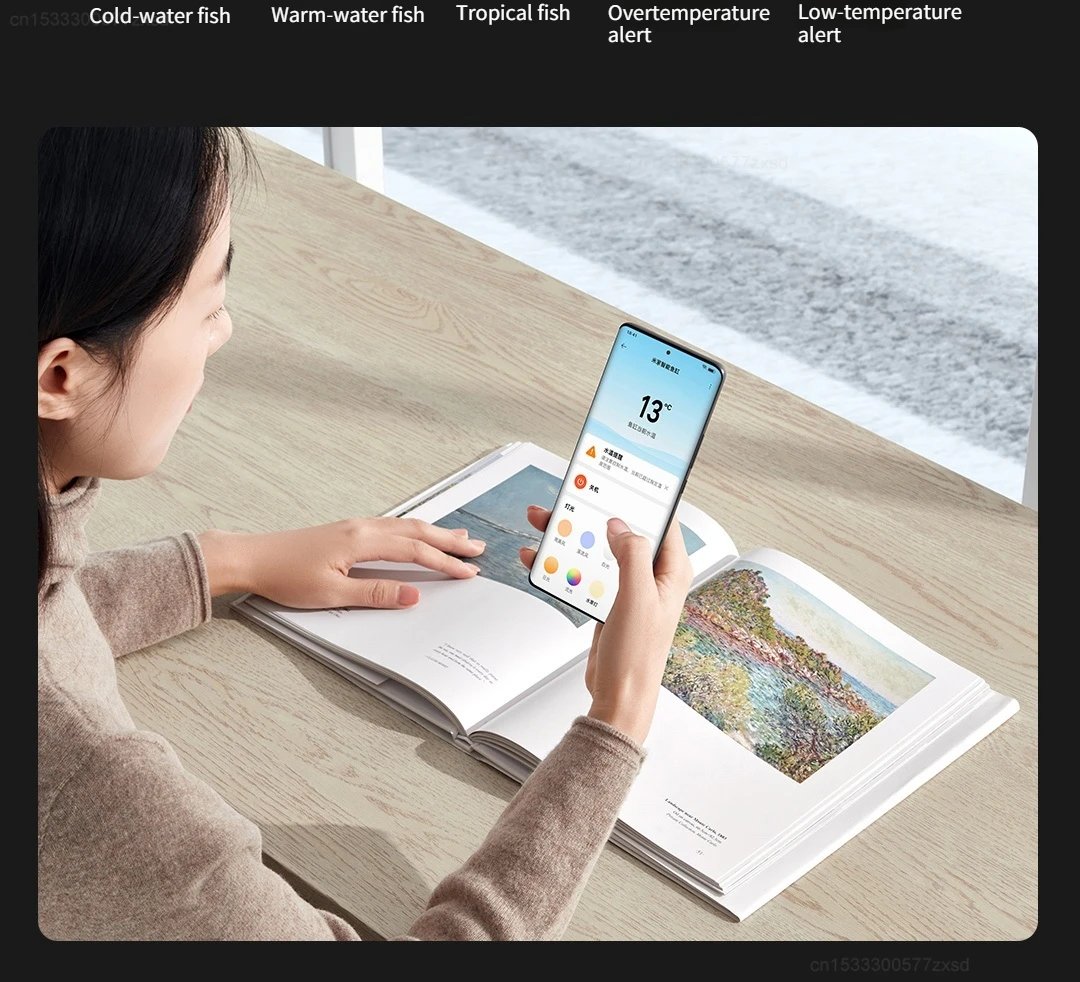 Mijia Smart Fish Tank MYG100 Work with Mijia APP Mobile Controlled Remote Feeding Smart Lighting System Light Aquarium