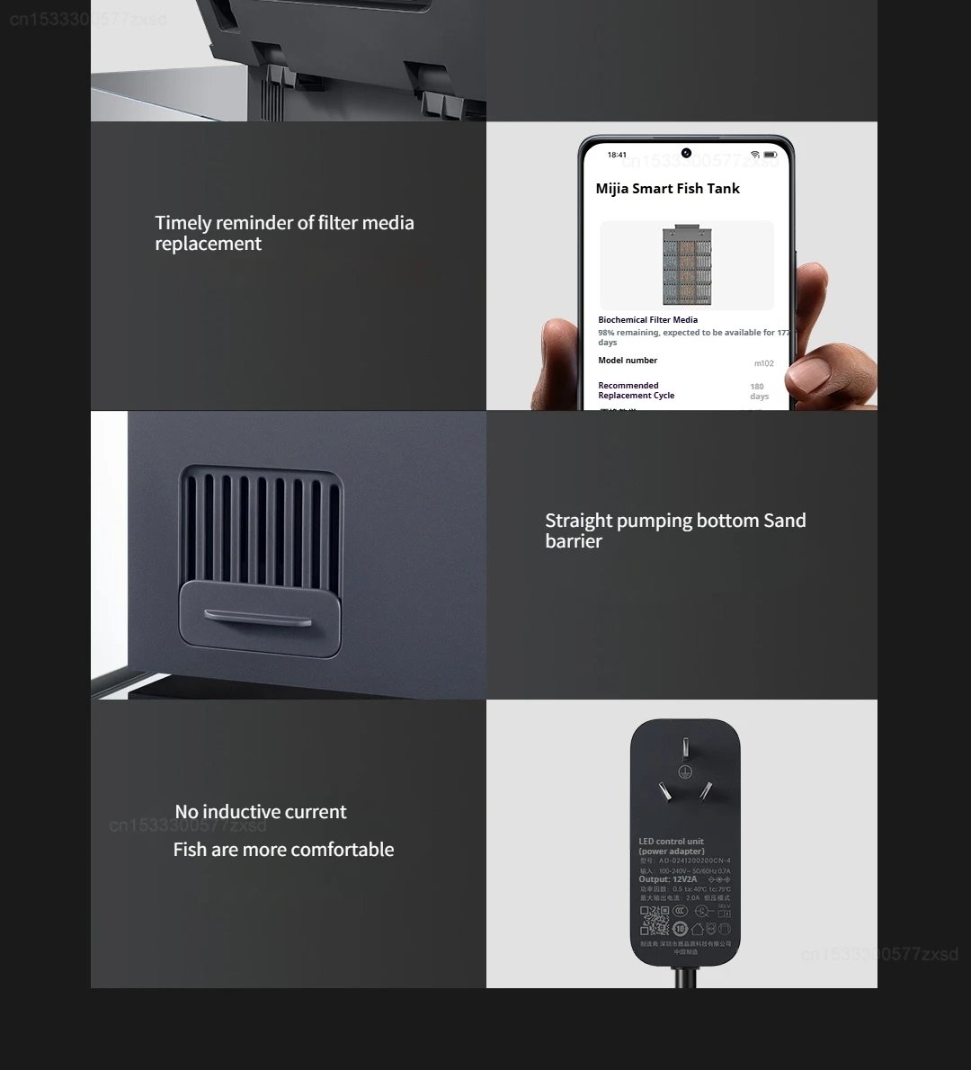 Mijia Smart Fish Tank MYG100 Work with Mijia APP Mobile Controlled Remote Feeding Smart Lighting System Light Aquarium