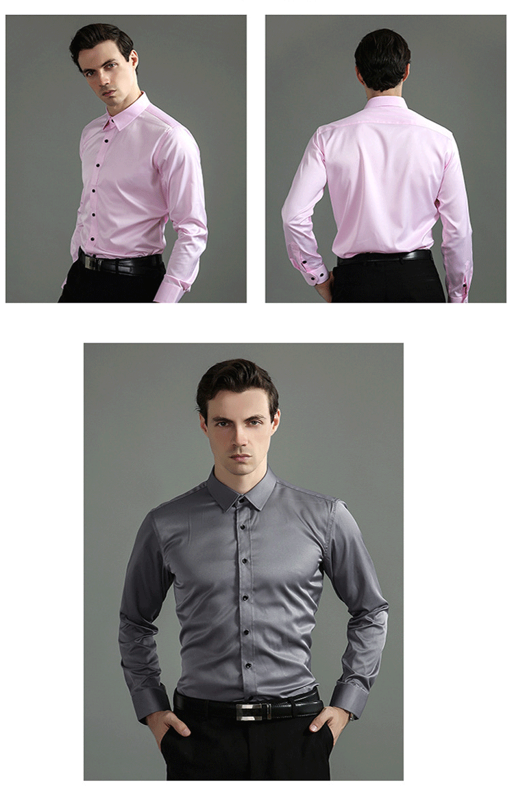 Camisa de hombre 6XL nueva de verano, blanca, elástica, sin planchado, de manga larga, informal de negocios, oversize, mercerizada, vertical.