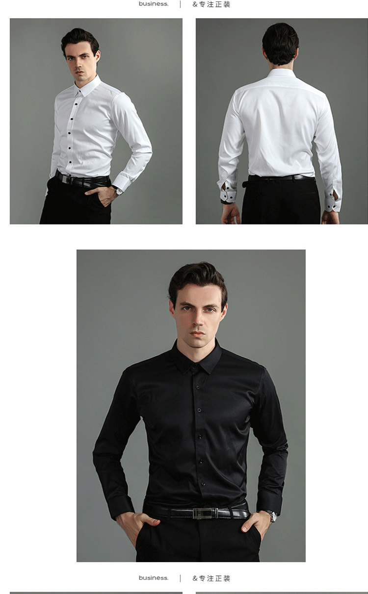Camisa de hombre 6XL nueva de verano, blanca, elástica, sin planchado, de manga larga, informal de negocios, oversize, mercerizada, vertical.