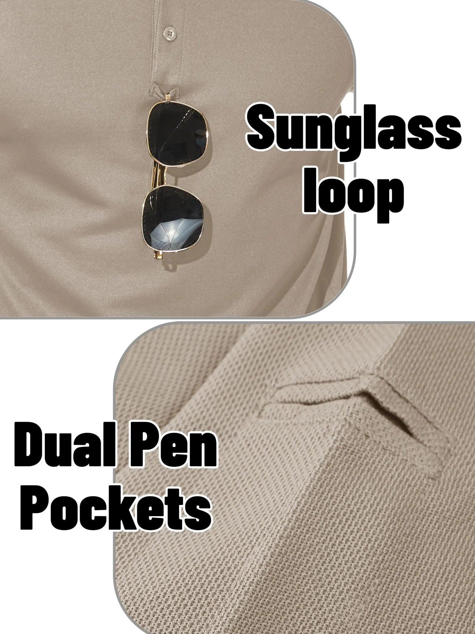 TACVASEN, camisetas para exteriores para hombre, Polos de trabajo, camisetas de verano de secado rápido, camisetas de Golf ligeras de manga larga, camisetas