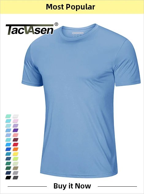 TACVASEN, camisetas para exteriores para hombre, Polos de trabajo, camisetas de verano de secado rápido, camisetas de Golf ligeras de manga larga, camisetas