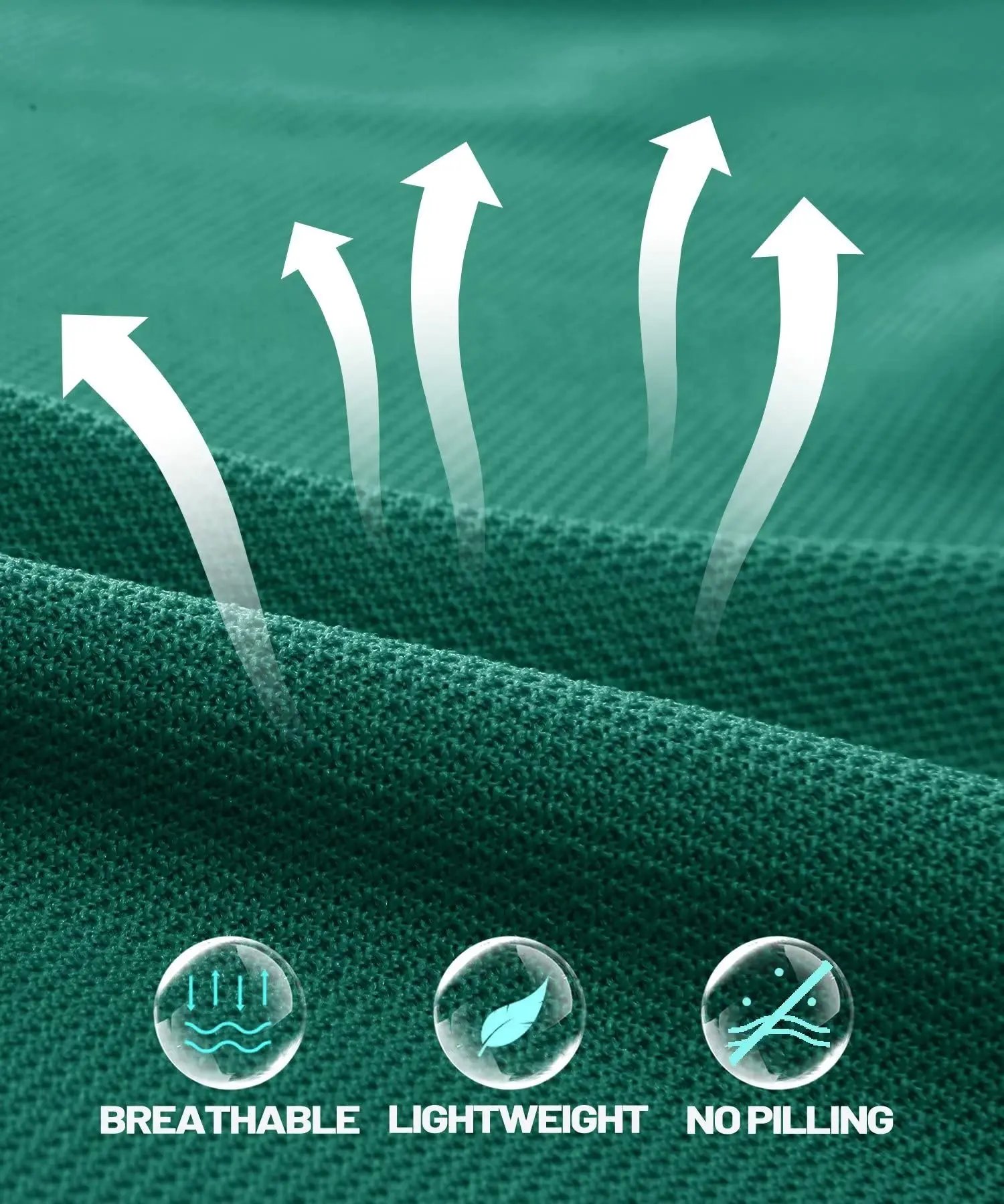 TACVASEN, camisetas para exteriores para hombre, Polos de trabajo, camisetas de verano de secado rápido, camisetas de Golf ligeras de manga larga, camisetas