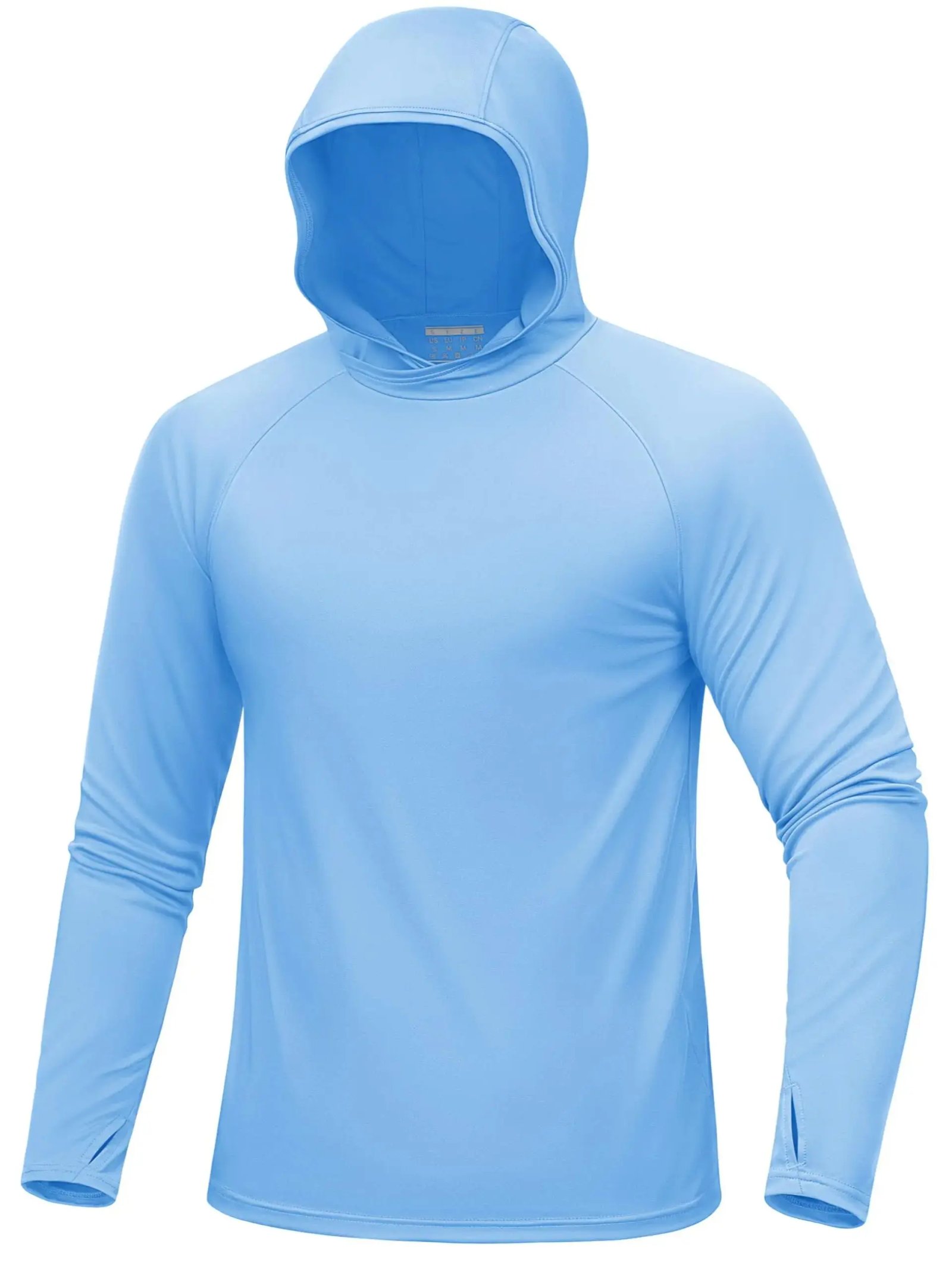 TACVASEN UPF 50+ Camisetas con capucha para hombre, camisas de sol con bloque UV de secado rápido, camiseta ligera con capucha para correr, camisetas de rendimiento de pesca
