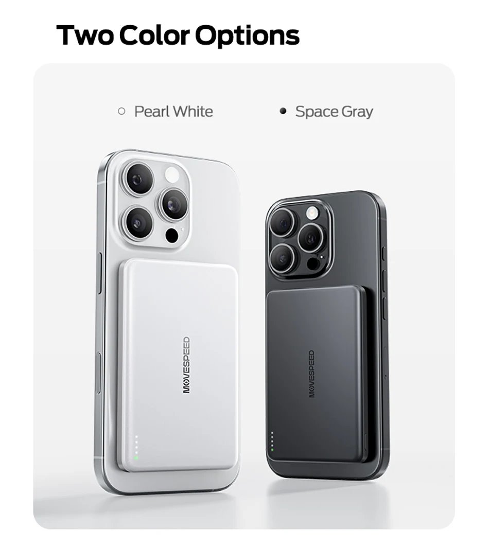 【CCC】MOVESPEED P07 Banco de energía de batería de estado sólido 10000 mAh 5000 mAh Banco de energía de carga inalámbrica magnética para iPhone 17 16 15 【CCC】MOVESPEED P07 Banco de energía de batería de estado sólido 10000 mAh 5000 mAh Banco de energía de carga inalámbrica magnética para iPhone 17 16 15