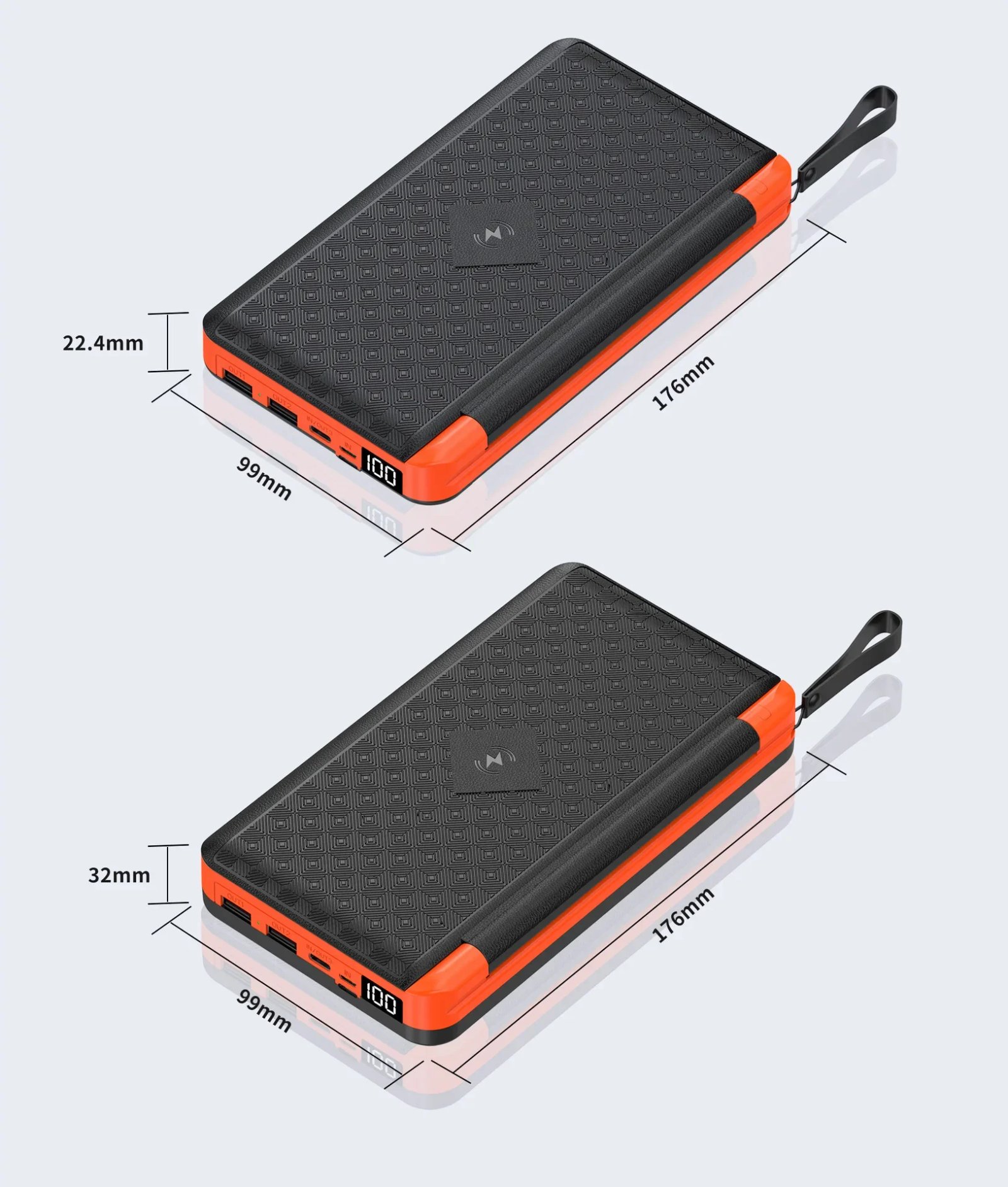 Banco de energía Solar plegable, cargador inalámbrico Qi, 3 paneles solares, para IPhone 15, 14, 13, Huawei, Xiaomi, 20000mAh Banco de energía Solar plegable, cargador inalámbrico Qi, 3 paneles solares, para IPhone 15, 14, 13, Huawei, Xiaomi, 20000mAh