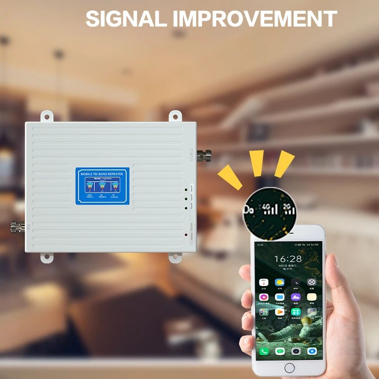 Amplificador de Señal Celular 2G 3G 4G 800 1800 2100 Mhz, Repetidor de Señal Móvil Banda 20 Banda 3 Banda 1, Amplificador de Señal LTE WCDMA 2100