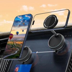 Soporte para teléfono de coche, soporte magnético plegable para teléfono, soporte giratorio para teléfono inteligente, accesorios interiores para teléfono y tableta