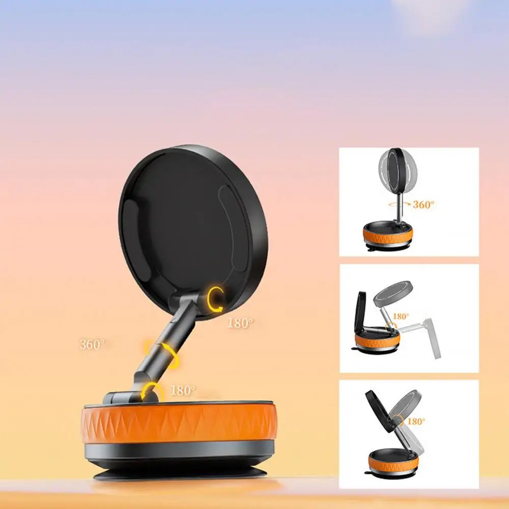 Soporte para teléfono de coche, soporte magnético plegable para teléfono, soporte giratorio para teléfono inteligente, accesorios interiores para teléfono y tableta