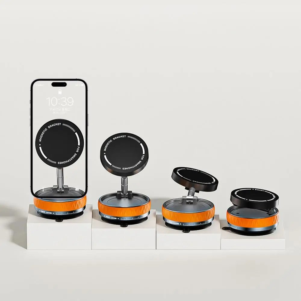 Soporte para teléfono de coche, soporte magnético plegable para teléfono, soporte giratorio para teléfono inteligente, accesorios interiores para teléfono y tableta