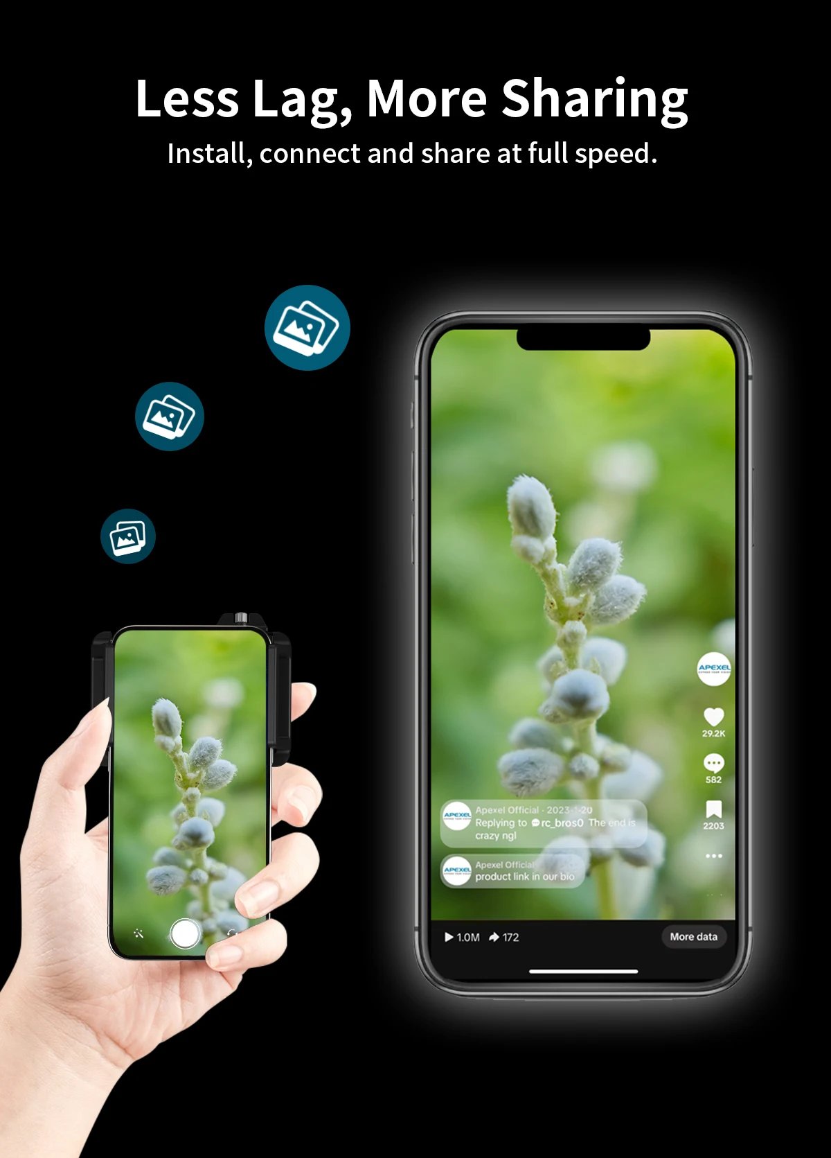 APEXEL 10-20X Zoom Macro lente HD cámara de teléfono móvil Micro lentes para iPhone 17/PRO MAX Samsung casi todos los teléfonos inteligentes foto