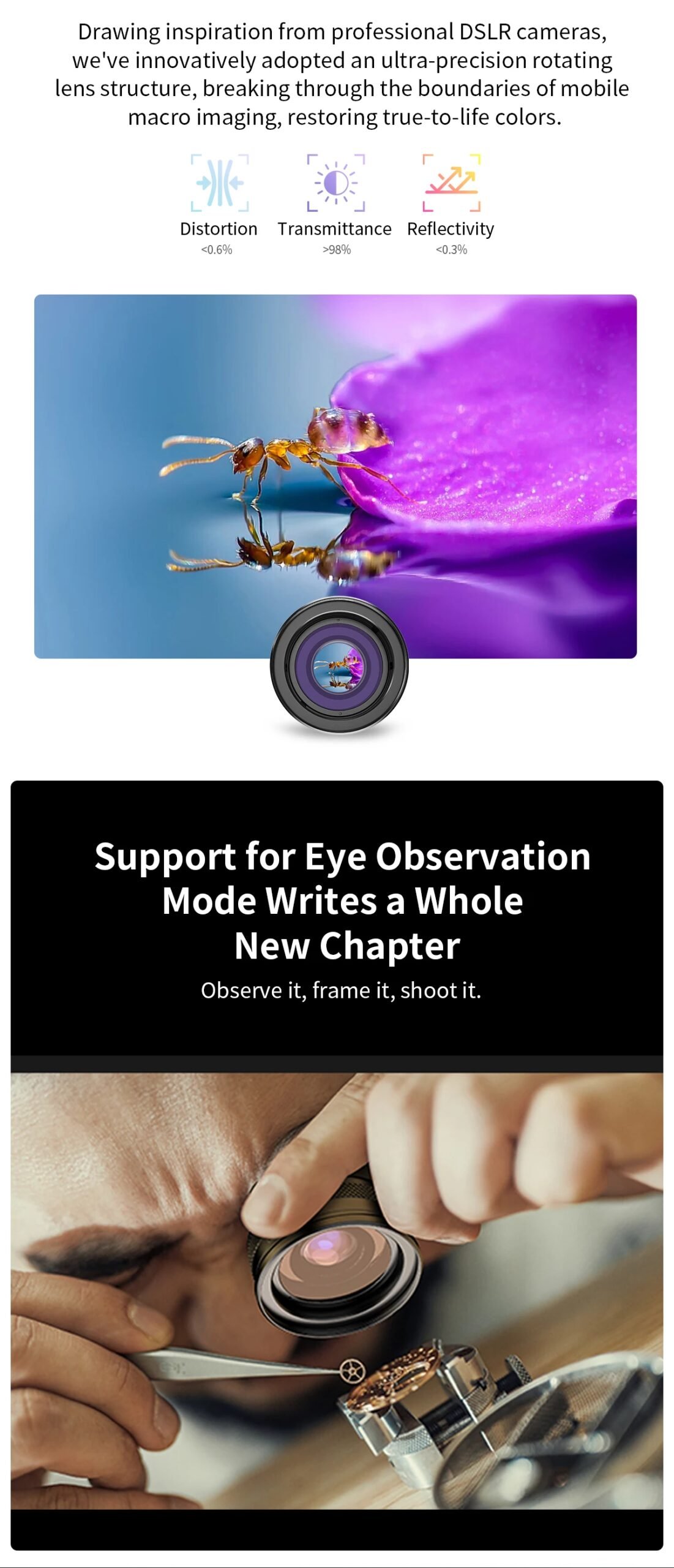 APEXEL 10-20X Zoom Macro lente HD cámara de teléfono móvil Micro lentes para iPhone 17/PRO MAX Samsung casi todos los teléfonos inteligentes foto