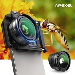 APEXEL 10-20X Zoom Macro lente HD cámara de teléfono móvil Micro lentes para iPhone 17/PRO MAX Samsung casi todos los teléfonos inteligentes foto