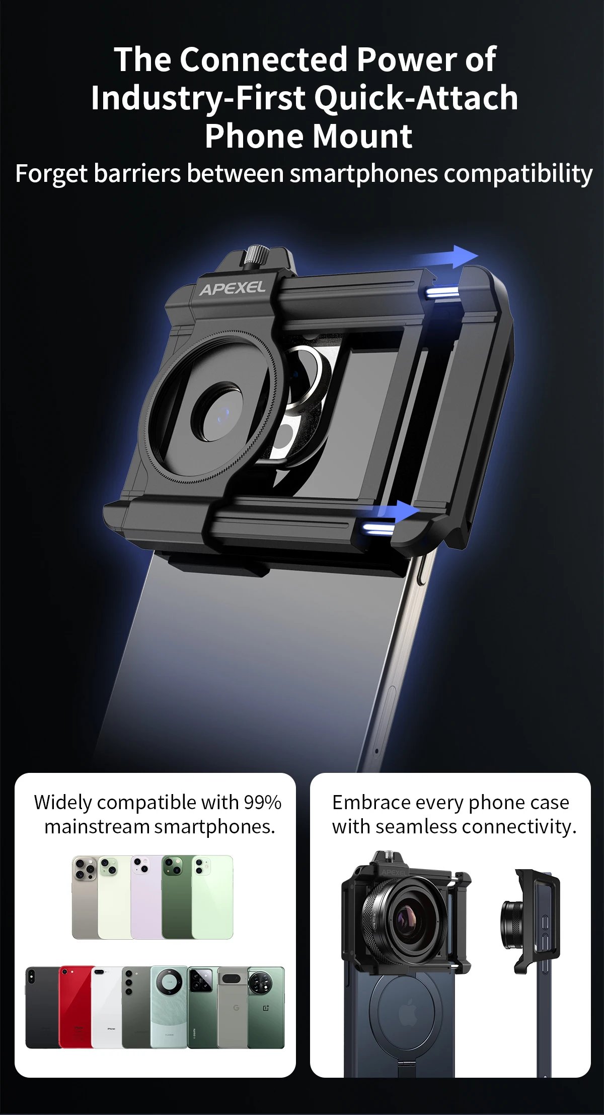 APEXEL 10-20X Zoom Macro lente HD cámara de teléfono móvil Micro lentes para iPhone 17/PRO MAX Samsung casi todos los teléfonos inteligentes foto