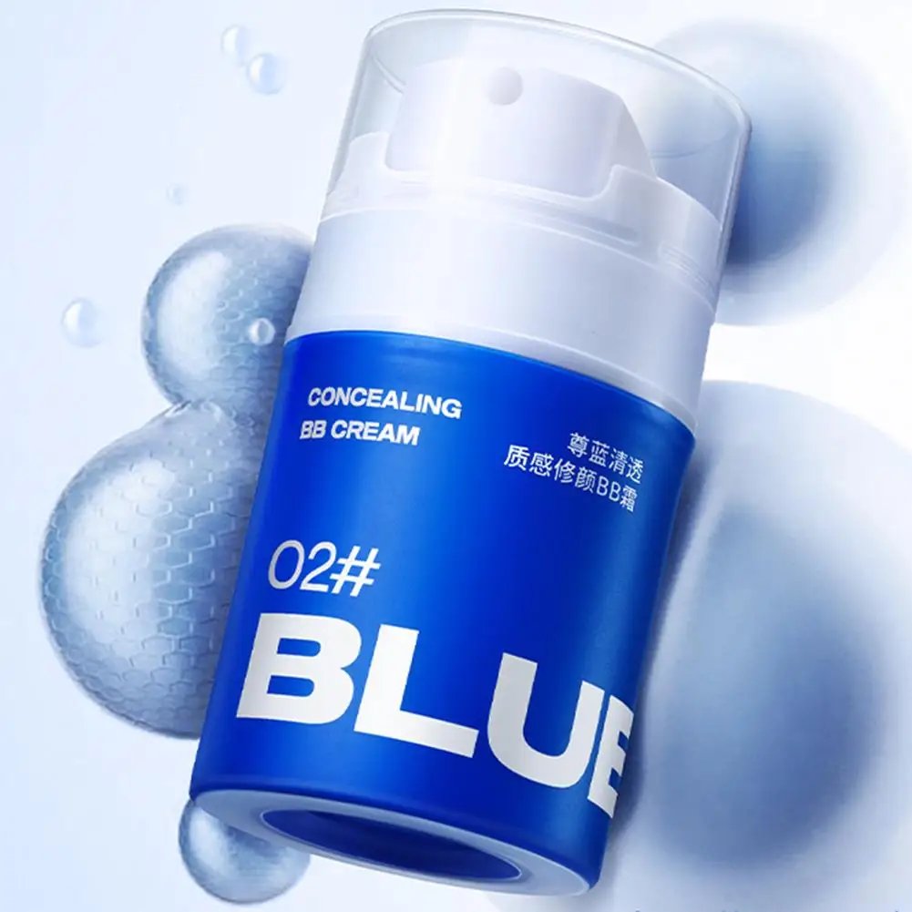 Crema BB revitalizante de alta gama para hombres, crema nutritiva, base de maquillaje, iluminador, corrector Facial duradero Waterpro, 50g