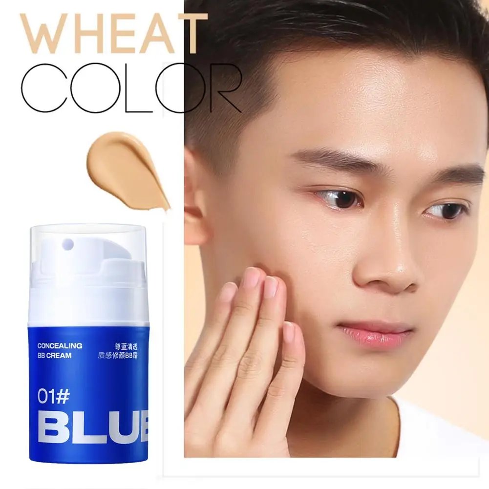 Crema BB revitalizante de alta gama para hombres, crema nutritiva, base de maquillaje, iluminador, corrector Facial duradero Waterpro, 50g