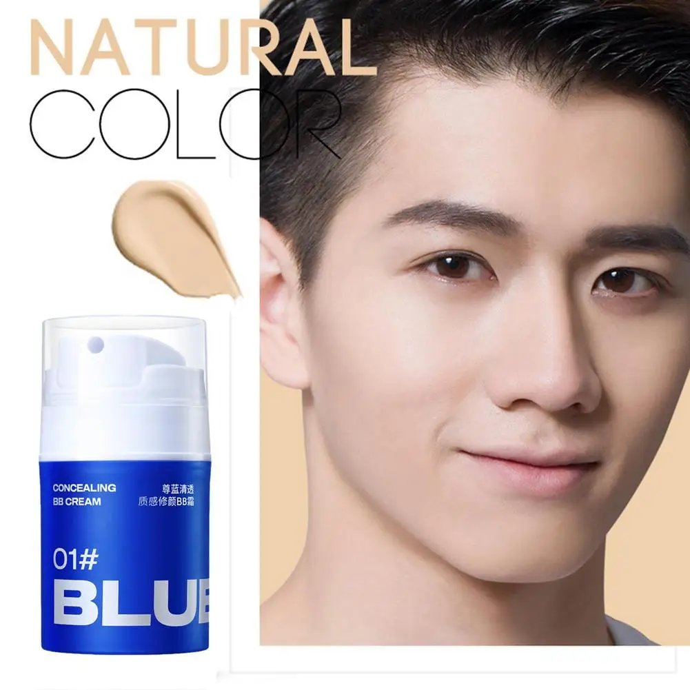 Crema BB revitalizante de alta gama para hombres, crema nutritiva, base de maquillaje, iluminador, corrector Facial duradero Waterpro, 50g