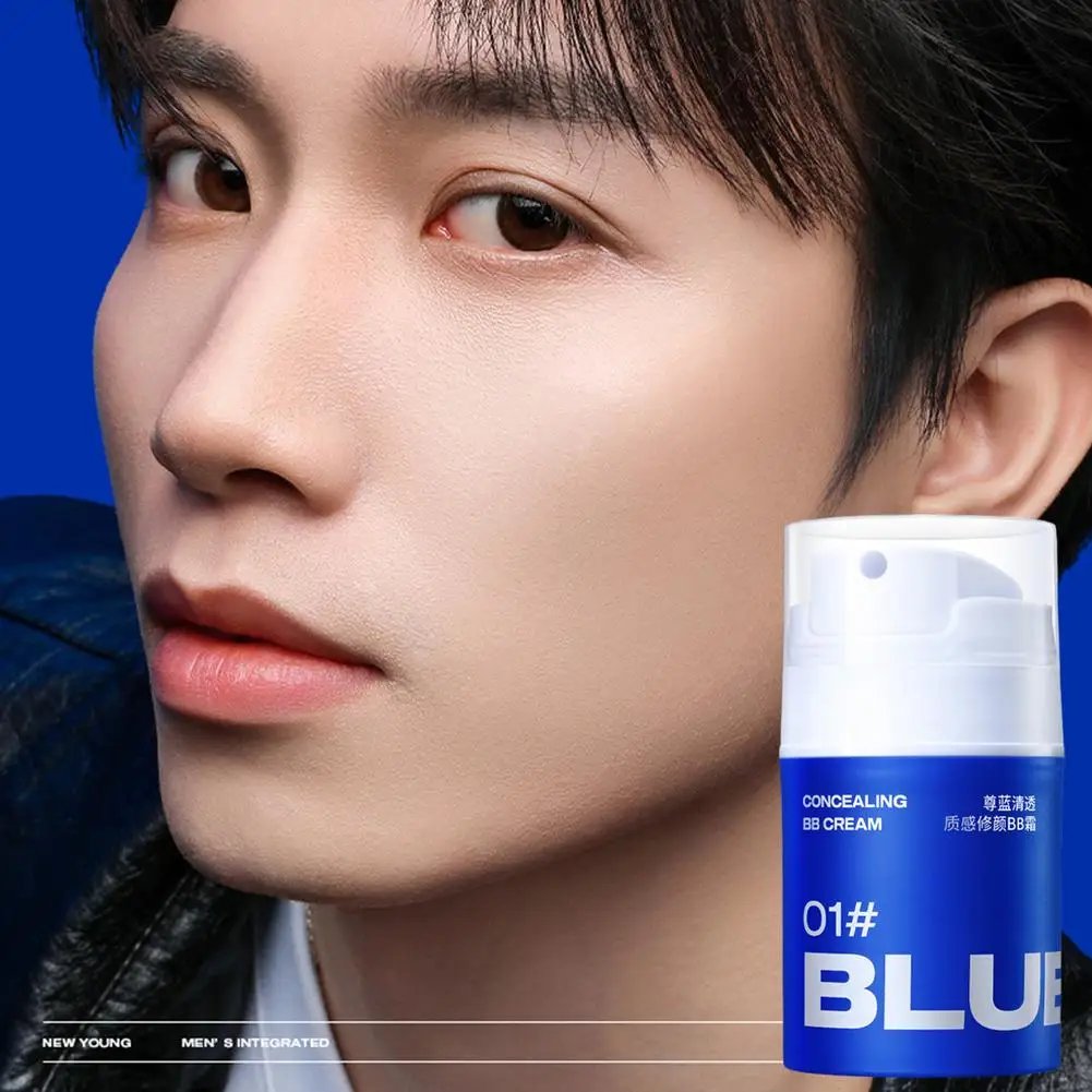 Crema BB revitalizante de alta gama para hombres, crema nutritiva, base de maquillaje, iluminador, corrector Facial duradero Waterpro, 50g