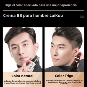 Crema BB resistente al agua para hombre, 40g, Color trigo Natural, corrector de Control de aceite de larga duración, hidrata, ilumina la piel