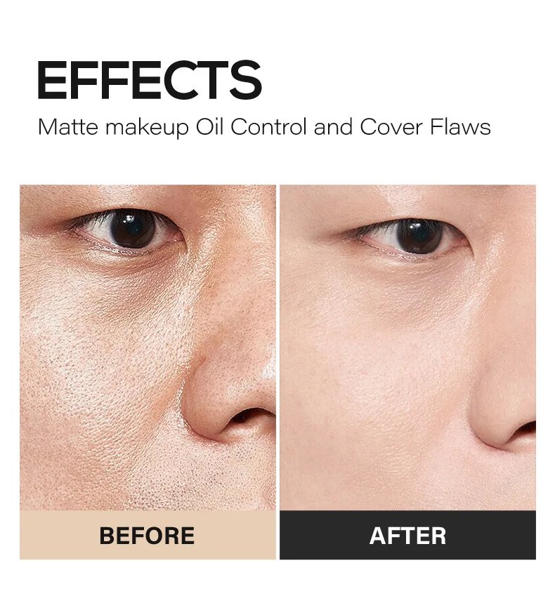 Crema BB blanqueadora para hombre, corrector con control de aceite, elimina pecas, ilumina la piel, fácil de usar, maquillaje cosmético, líquido Facial