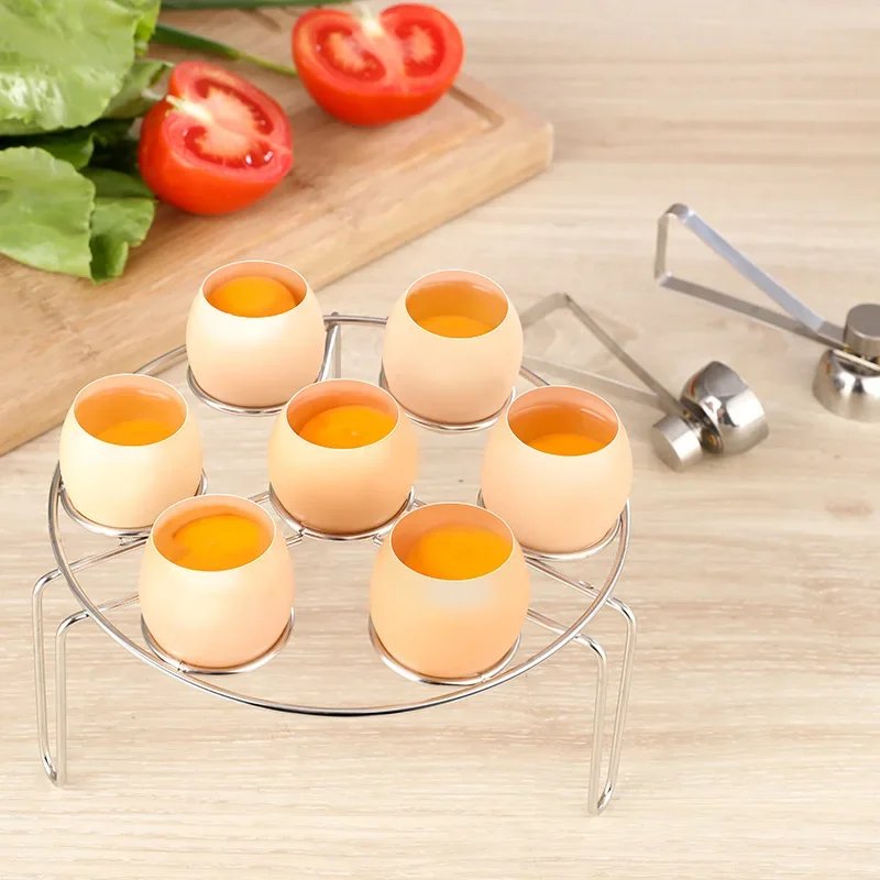 Tijeras para huevos de acero inoxidable 304, abridor de cáscara de huevo, doble cabezal, utensilios creativos de Metal para huevos hervidos, accesorios de cocina, herramientas