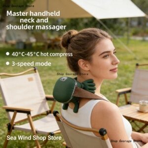 Nuevo Masajeador de Cuello con Calor 2026, Chal Eléctrico Shiatsu para Masaje de Hombros para Alivio del Dolor, Amasamiento Profundo para Uso Doméstico