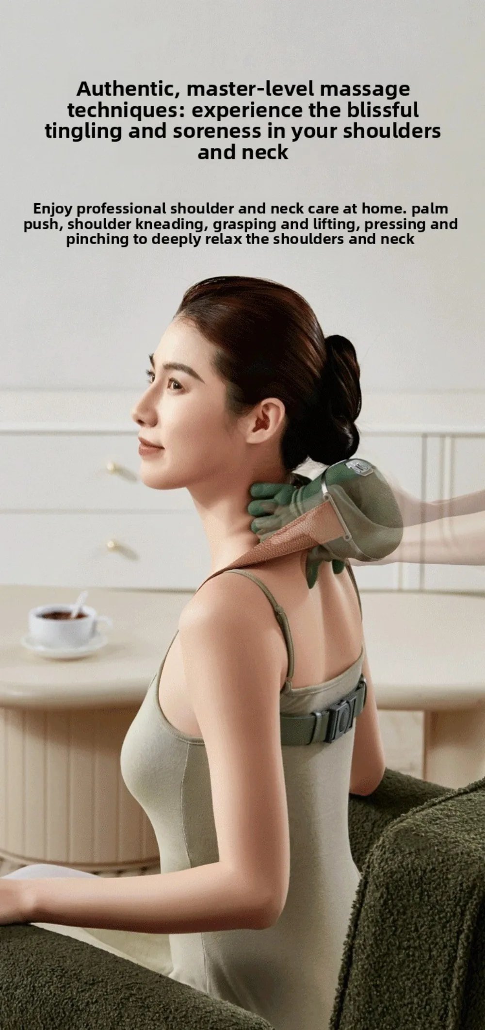 Nuevo Masajeador de Cuello con Calor 2026, Chal Eléctrico Shiatsu para Masaje de Hombros para Alivio del Dolor, Amasamiento Profundo para Uso Doméstico